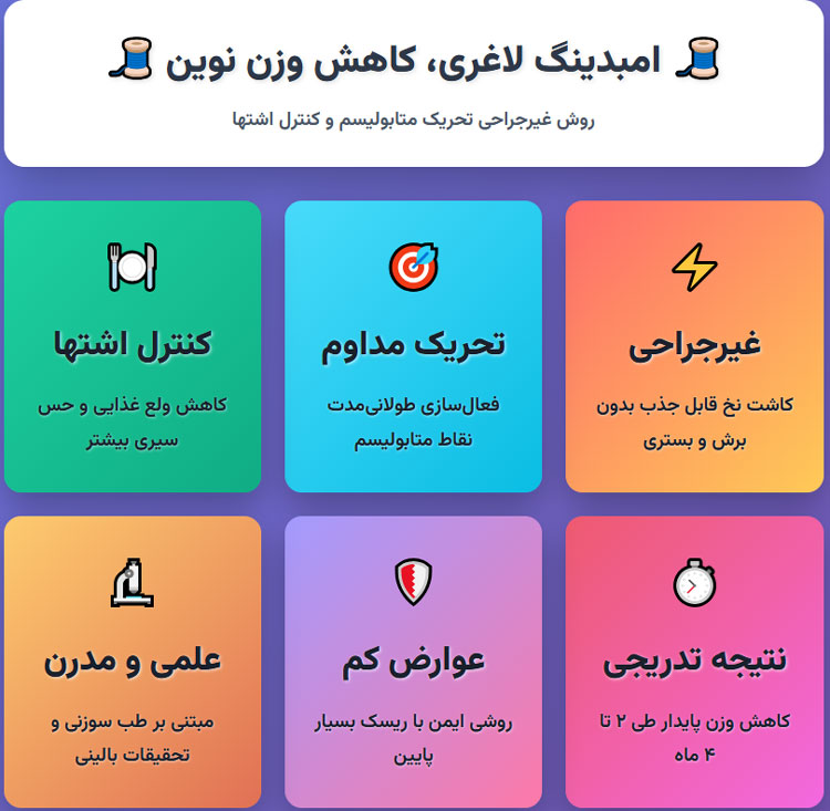امبدینگ لاغری 