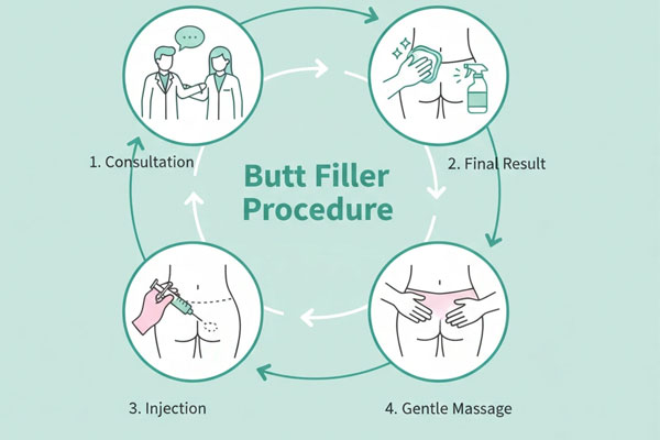 مراحل دقیق تزریق فیلر باسن