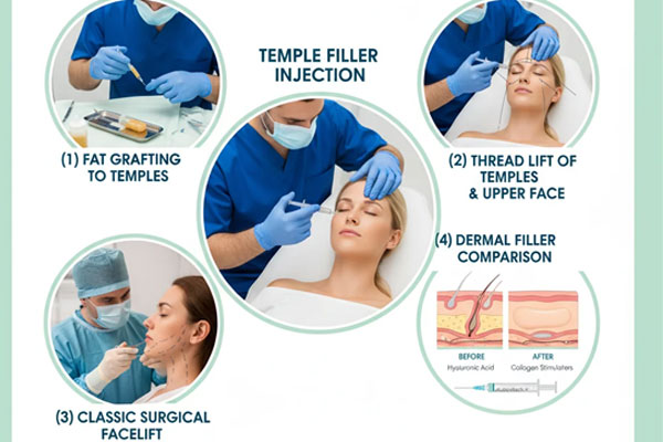  مقایسه فیلر شقیقه با روشهای جایگزین