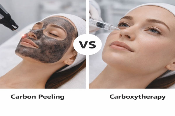 تفاوت پیلینگ کربن با کربوکسی تراپی